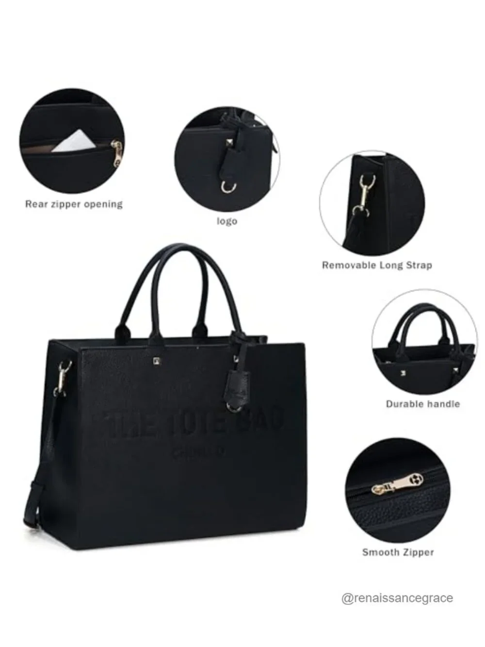 Faux Leather Top Handle Satchel Tote for Women with Adjustable Shoulder Strap,
